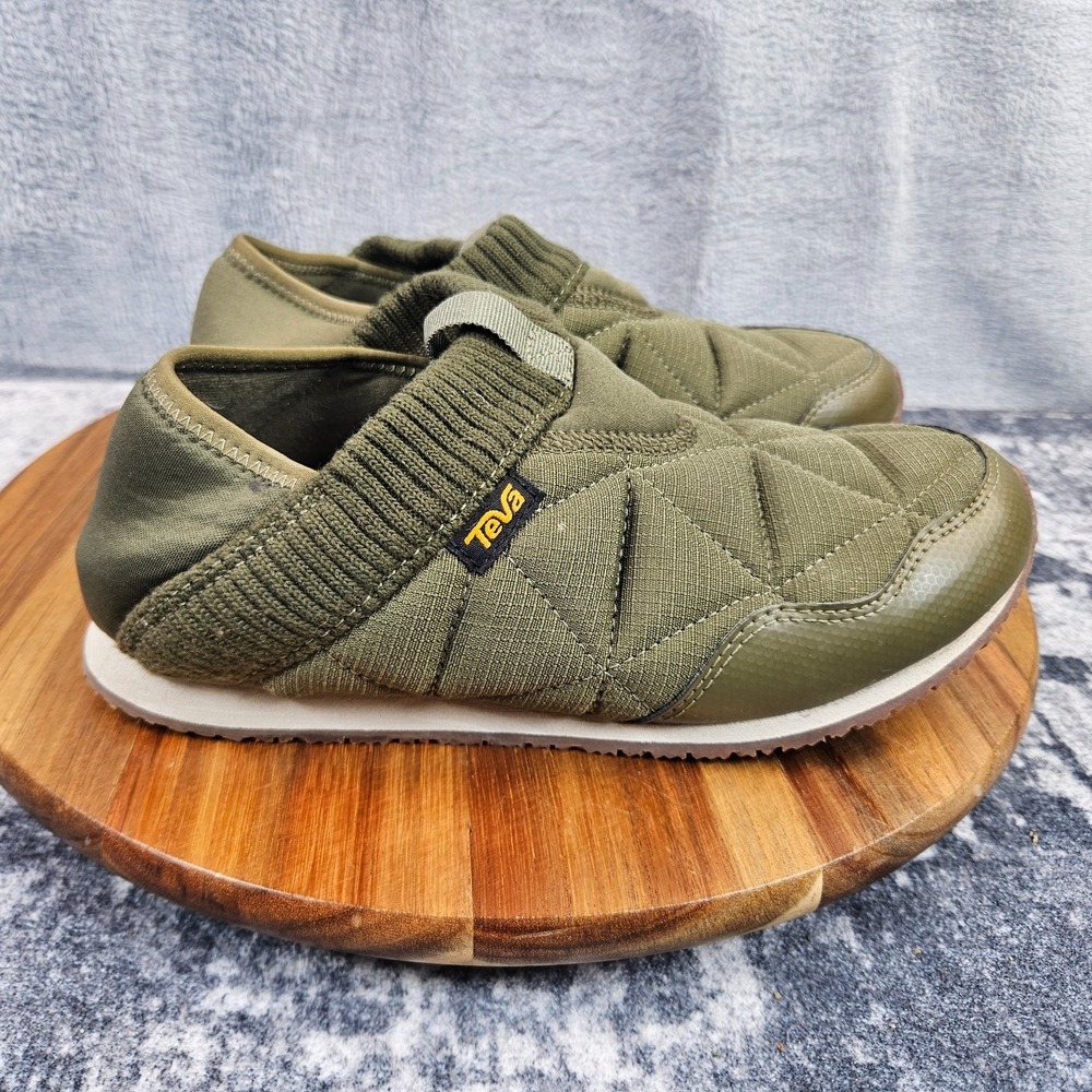 Teva ReEmber Ember Moc Mens Size 6 Green Moccasins Quilted Slip On Shoes 1125472